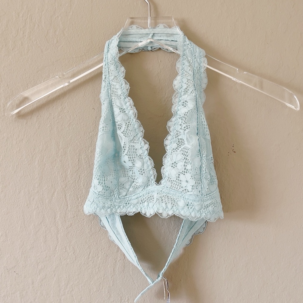 Free People Gallon Lace Halter Bra